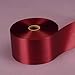 Burgundy Embossed Poly Satin Ribbon, 2-3/4