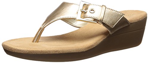 Aerosoles women s flower sandal, gold, 9 m us
