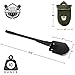 Large Military Folding Shovel and Pick - Hiking Camping Backpacking Entrenching Tool - Army Surplus Tactical Emergency Trench E Tool - Car Collapsible Survival Shovel - Multi Purpose Steel Spade