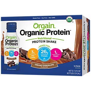 image for Orgain Organic 26g Grass Fed Whey Protein Shake, Creamy Chocolate Fudg