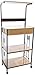 Home Source Industries R0018 Beech Microwave Cart with 2 Electrical Outlets/Drawer and 2 Shelves, Beech