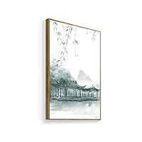 Framed Canvas Home Artwork Decoration Antique Plant Canvas Wall Art for Living Room, Bedroom - 16x24 inches