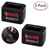 Bands 2 Pack Car Seat Belt Buckle Holder Easy Installation Toddler Booster Seat Helper Keeps Receiver Upright for Kids,Adults, and The Elderly for Arthritis Special Needs Fits Most Vehicles