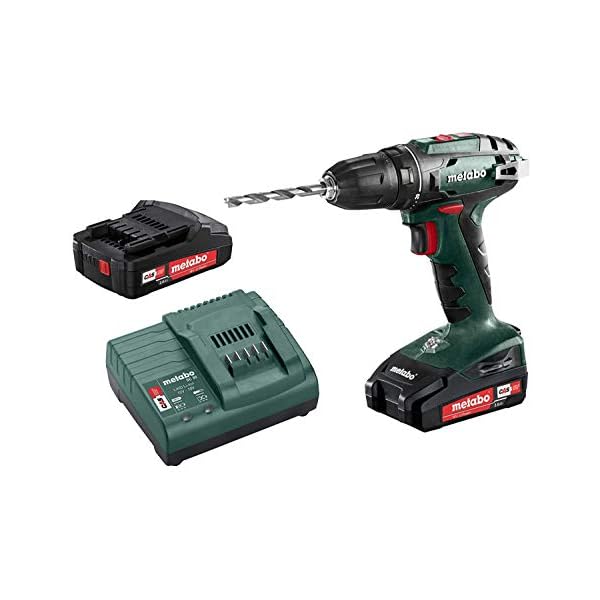 Metabo Akku-Bohrschrauber BS 18 Set (602207880) 18V 2x Li-Ion; Ladegerät SC 30; Kunststoffkoffer; Mobile Werkstatt, Art… – Bild 3