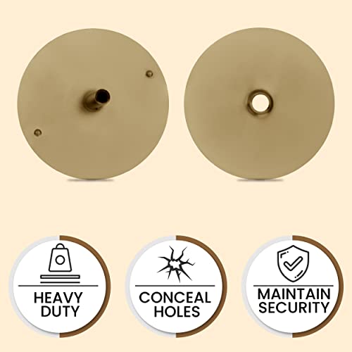NUSET Lock Steel Plate Door Hole Cover Door Lock Hole Cover with