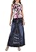 Style J Wrinkled Wonder Long Denim Skirt