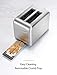 Toaster 2 Slice, Willsence Stainless Steel Bagel Toaster with Extra Wide Slots, LCD Display with 9 Bread Shade Settings and 6 Pre-set Programs (Defrost/Reheat/Cancel/Timer), Removable Crumb Tray, 900W