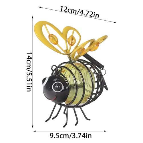 Luces Solares De Abeja Para Exterior, Luz Solar Colgante Con Forme De Animal, Luz LED De Simulación De Insectos, Lámpara Solar De Jardín Sostenible Para Decoración Exterior