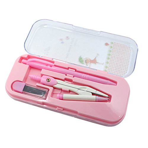 Novias Cute Math Geometry Tool Set 7 Pieces Rulers Protractor Metal