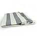 DII Woven Paper Storage Bin, Rugby Stripe, Gray, Medium Bin