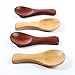 sansheng 10PCS Wooden Spoons Mini Condiments Sugar Seasoning Salt Honey Teaspoon,wooden candy spoon
