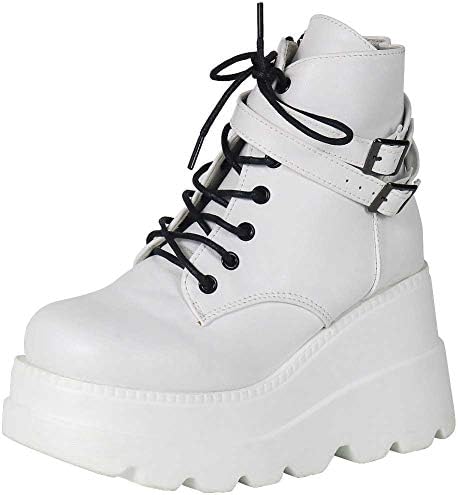 Women's Studded Mid Calf Combat Boots