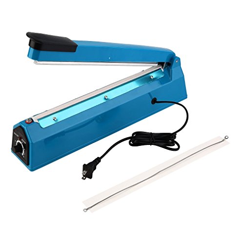 12" Manual Impulse Heat Sealer Plastic Poly Bag Closer Machine (12 inch)