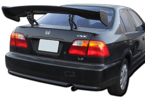 Universal 57" Wing Span Black ABS Plastic Rear GT Trunk Spoiler
