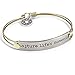 Capture Life's Moments Inspirational Message Bar Bangle Bracelet