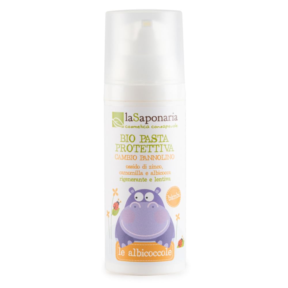 LA SAPONARIA Organic Diaper Cream - Reliably protects the sensitive diaper area - Nourishing & conditioning Soothes the skin - Forms a moisture barrier - Vegan - 75 ml