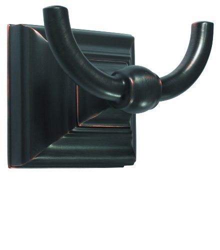 Amerock BH26512ORB Markham Double Prong Robe Hook - Oil-Rubbed Bronze