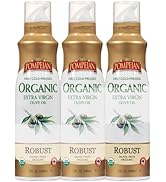 Pompeian USDA Organic Extra Virgin Olive Oil Non-Stick Cooking Spray, Full-Bodied, Perfect for Sa...