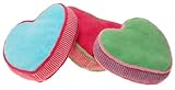 LittleMissMatched Kooky Hearts Decorator Pillow, Set of 3