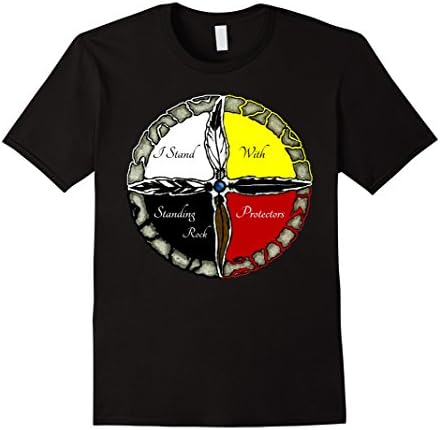 Men's i stand with standing rock protectors t shirts 3XL Black
