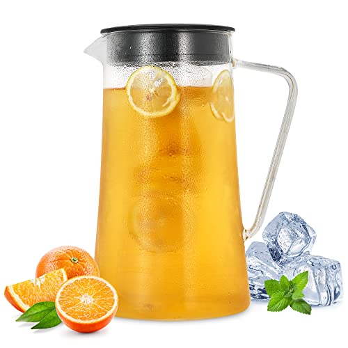 Sunvivi 3 Quart Iced Tea Maker with Glass Pitcher,Ice Tea Maker with