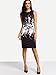 Floerns Women's Floral Print Sleeveless Split Cocktail Party Bodycon Dress Black M