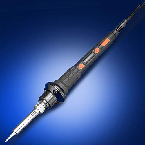 The Remarkable"Triple LED Illuminating" X-Tronic 1010-PRO-ST - 65 Watt Soldering Iron - 5 Extra Solder Tips, 0-99 Min Sleep Func, Digital Correction Func, C/F Conversion, Brass Sponge w/Cleaning Flux - Thumbnail 3