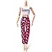 Buytra 6 Pack Doll Accessories Handmade Fashion Shorts Pants Vest Outfit Clothes for Barbie Doll Girls's Birthday Gift