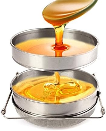 Double Sieve Honey Strainer Stainless Steel Filter Screen Beekeeping Equipment Filter