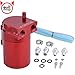 EVIL ENERGY 00590RD Red Universal Aluminum Oil Catch Reservoir Tank Breather Filter Kit 280ml