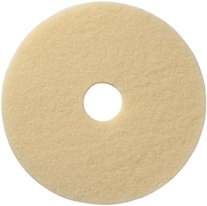 Americo Manufacturing 401513 Image-Beige Ultra High Speed Synthetic Fiber Burnishing Floor Pad (5 Pack), 13"