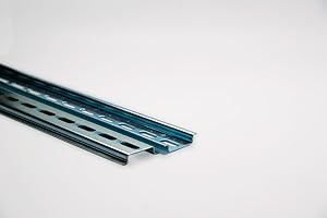 MACHINE-PRO PRODUCTS Slotted Steel DIN mounting Rail- 1m Length x 35mm Width x 7.5mm Height