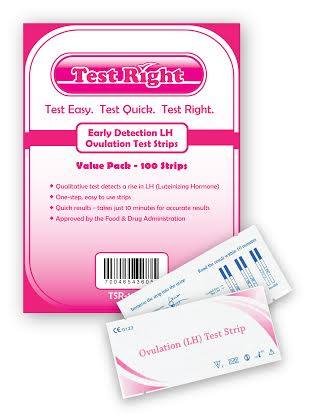 Test Right Early Detection LH Ovulation FDA APPROVED Test Strips, 100 Count