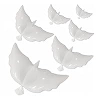 12-Pack Huge Dove Helium Balloons for Weddings, NALAKUVARA White Peace Flying Pigeon Eco-Friendly Biodegradable Balloon