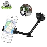 Amoner Car Mount Holer, Universal Windshield Long Arm Phone Holder with Extra Supporting Base for iPhone 7 /7plus, 6/6s, Samsung Galaxy / Note, HTC, LG, Nexus, Nokia, and All Smartphones 3.5-5.8 inch