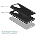 J&D Case Compatible for LG G6 / LG G6 Plus Case, Heavy Duty Dual Layer Hybrid Shock Proof Protective Rugged Bumper Case for LG G6 Plus, LG G6 Case, Black