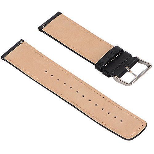 Watch Band/Strap for Pebble Time Smartwatch Band Replacement Accessories with Metal Clasps Watch Strap/Wristband Silicone (leather )
