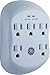 GE Pro Surge Protector, Wall Charger, Charging Station, 1020 Joules Protection Rating, Automatic Shutdown, Sleek Design