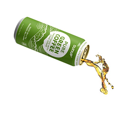 Sunup Pure Green Coffee, Sweetened With Cane Sugar, Natural Coffee Made From Raw Green Coffee Beans, 12 Pack