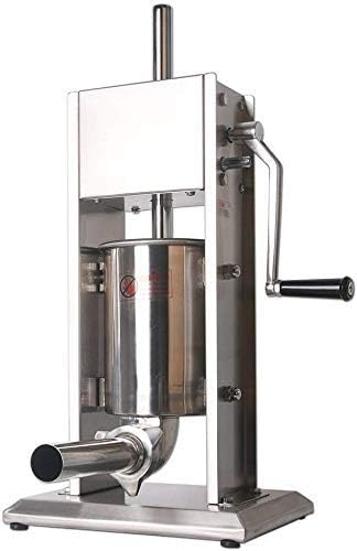 家庭用シルバーステンレスソーセージメーカー手動ソーセージスタッファーマシン充填ソーセージフィラー肉プロセッサー5l ランキングtop10