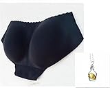 Sunward Women Padded Hip Enhancer Shaper Panties(M, Black)