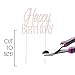 Ella Celebration Happy Birthday Cake Topper, Rose Gold Party Decoration, Metal Rhinestone Toppers (Rose Gold)