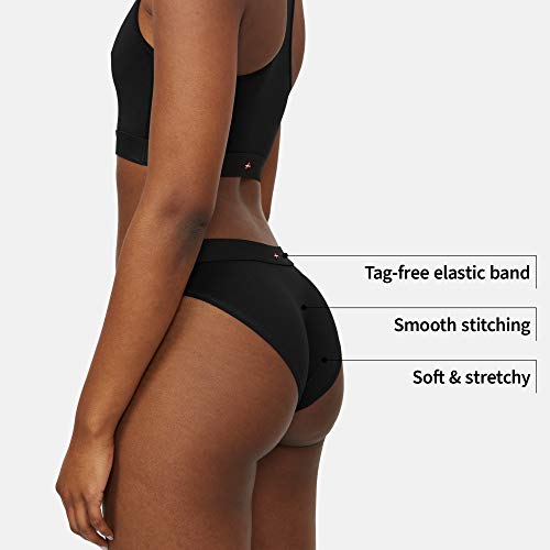 DANISH ENDURANCE Dames Slipje voor Elke Dag, 6-Pak Bikini Slipjes van Organisch Katoen, Slip, Knickers, Zachte Katoenmix… - Image 4