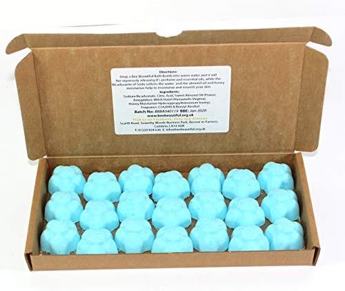 Bee Beautiful Blue Lagoon Bath Bombs - Banana : 21 x 10g flowers (Reduced Plastic)