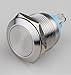 Push Button Momentary Switch, N.O. Metal Dome Push Switch, Shallow Depth 22mm X 28mm, Screw-On Terminals