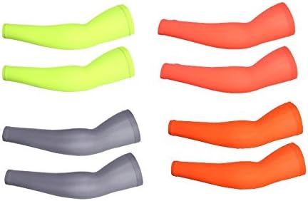 4 Pairs UV Protection Cooler Arm Sleeves for Bike Cycling/Hiking/Golf