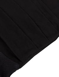 KASCLINO Vestido de dama con estampado floral, vestido de manga larga con cuello en V, elegante con bolsillos