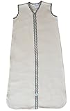 CastleWare Baby Sleeveless Fleece Sleeper Bag (XL 18-24 Months, Charcoal Grey Stripe)