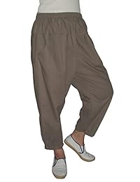 chiangmaithaishop algodón-lino Harem Pantalones de la dama