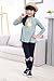 Beloved Lucia Girls Spring and Autumn Floral Embroidery Cotton Leggings Navy